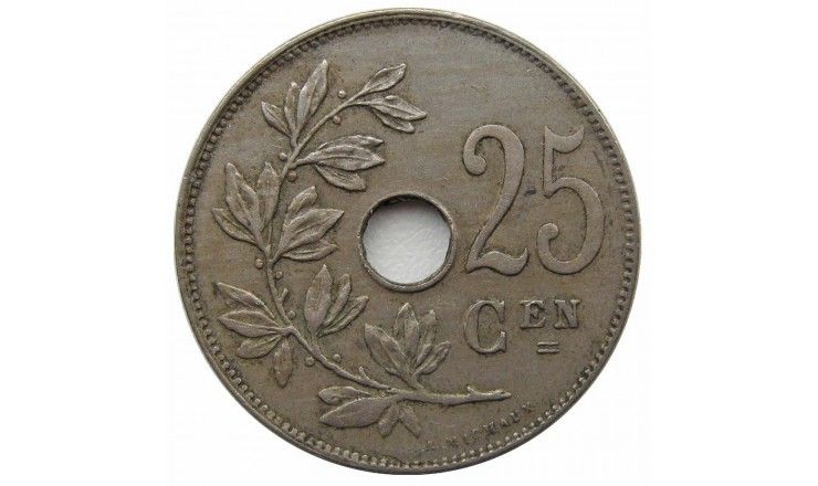 Бельгия 25 сантимов 1913 г. (Belgie)
