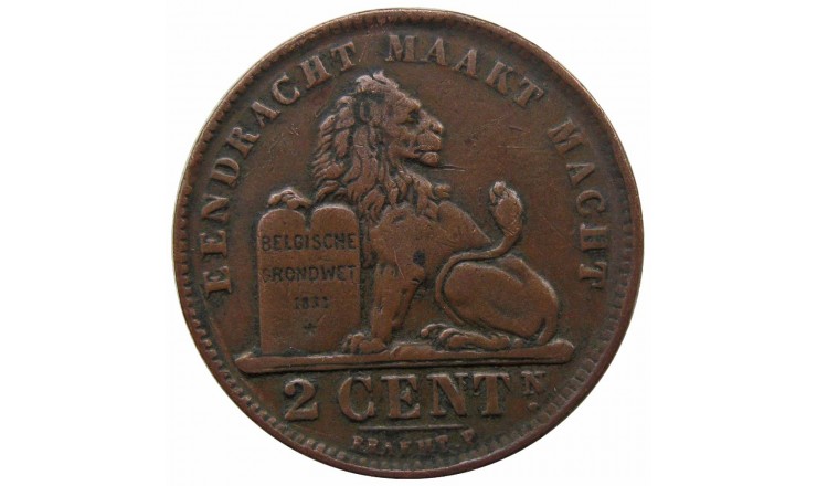 Бельгия 2 сантима 1919 г. (Der Belgen)