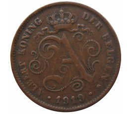 Бельгия 2 сантима 1919 г. (Der Belgen)