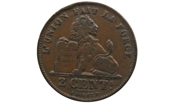 Бельгия 2 сантима 1912 г. (Des Belges)