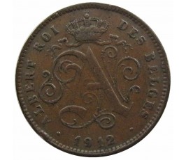 Бельгия 2 сантима 1912 г. (Des Belges)