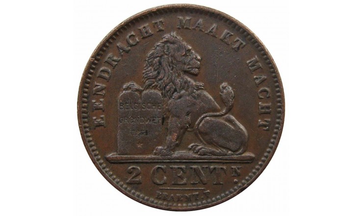 Бельгия 2 сантима 1911 г. (Der Belgen)
