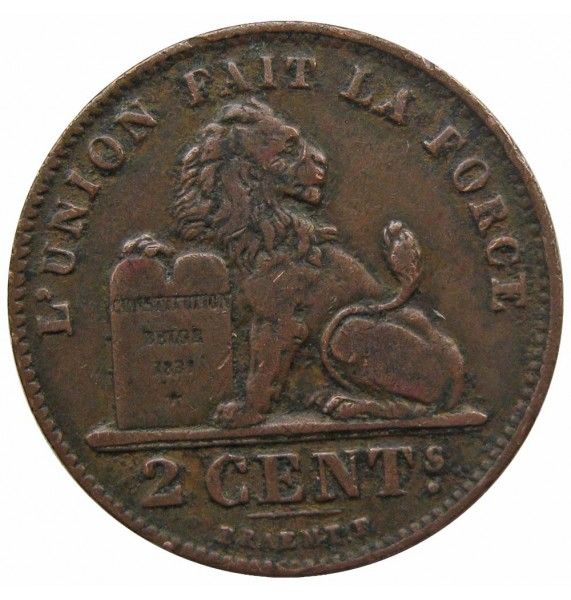 Бельгия 2 сантима 1905 г. (Des Belges)