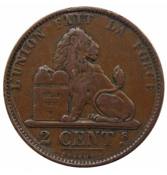 Бельгия 2 сантима 1873 г. (Des Belges)