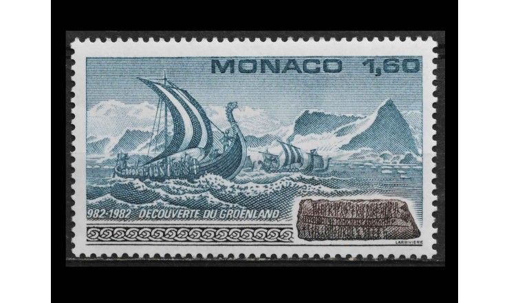 Монако 1982 г. "1000-летие открытия Гренландии"