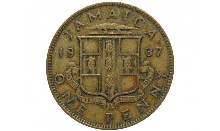 Ямайка 1 пенни 1937 г.