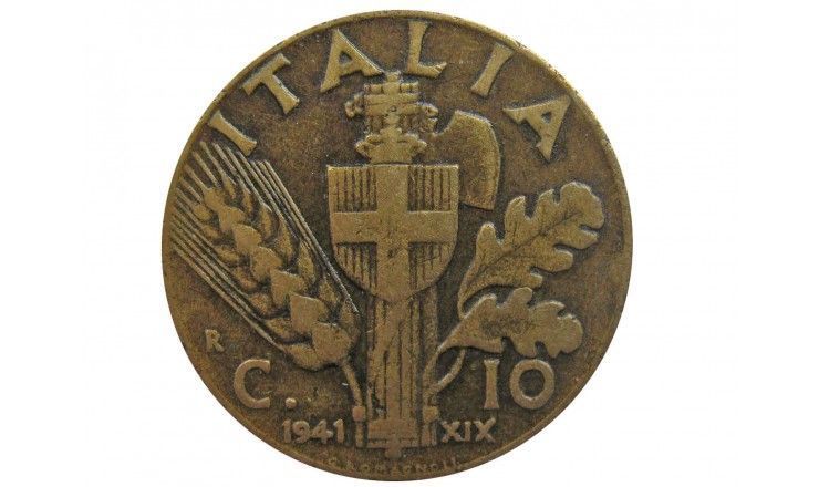 Италия 10 чентезимо 1941 г.