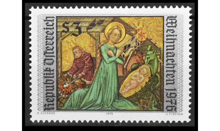 Австрия 1976 г. "Рождество"