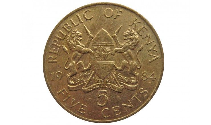 Кения 5 центов 1984 г.