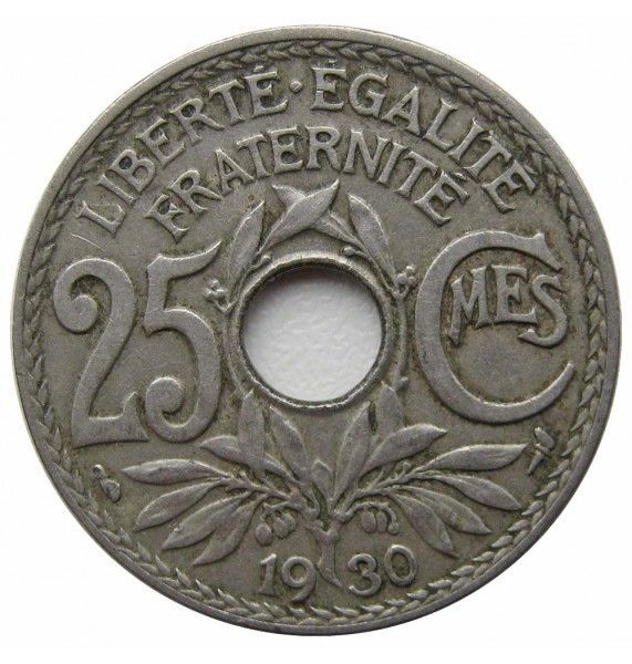 Франция 25 сантимов 1930 г.