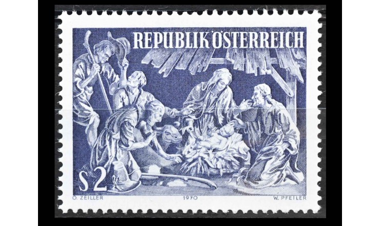 Австрия 1970 г. "Рождество"
