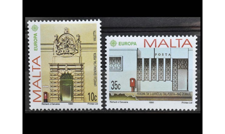 Мальта 1990 г. "Европа: Почтовые отделения"