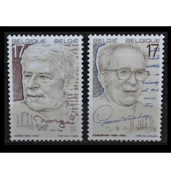 Бельгия 1998 г. "Писатели"