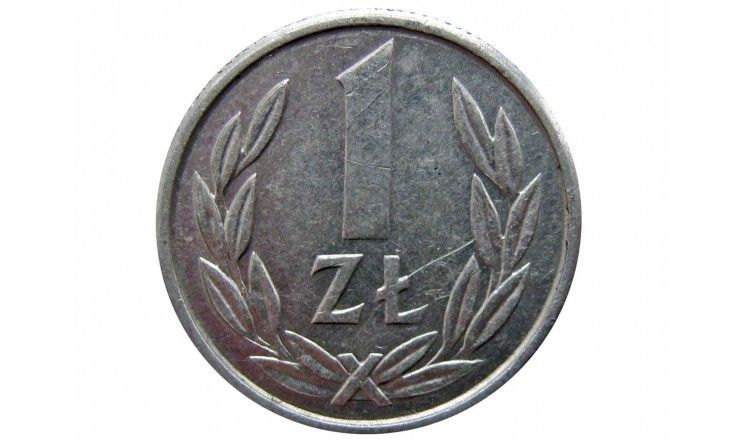 Польша 1 злотый 1989 г.