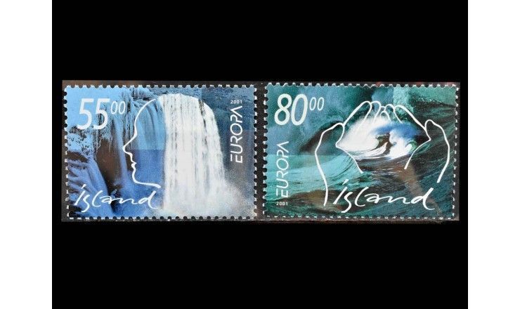 Исландия 2001 г. "Европа: Вода - природное сокровище"
