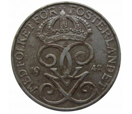 Швеция 5 эре 1942 г.