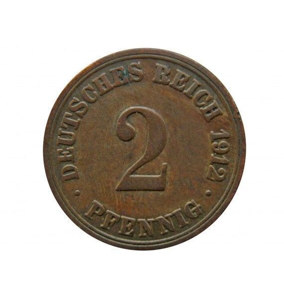 Германия 2 пфеннига 1912 г. A