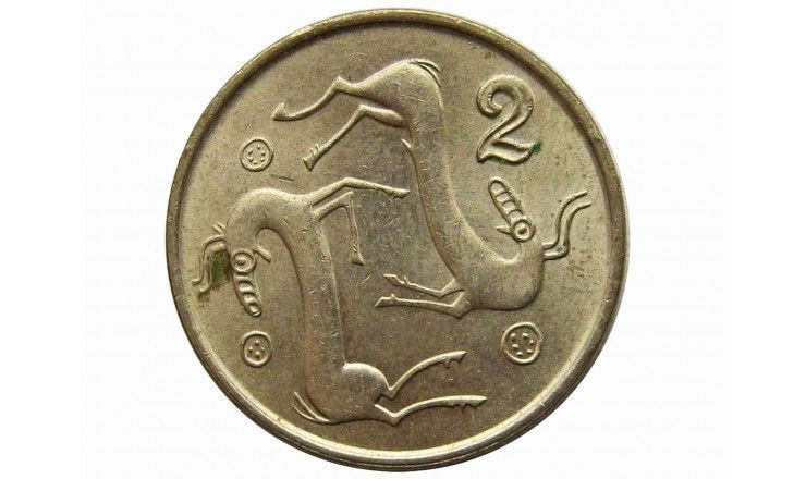 Кипр 2 цента 1996 г.