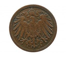 Германия 1 пфенниг 1908 г. D