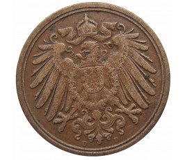 Германия 1 пфенниг 1907 г. D