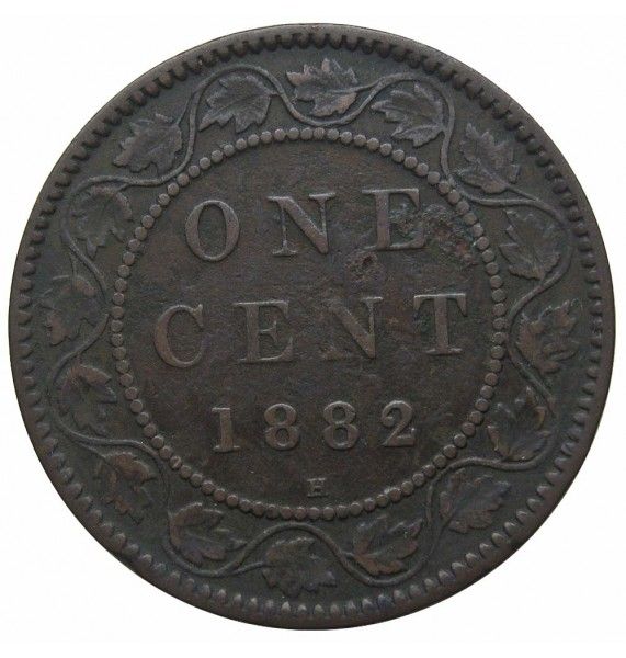Канада 1 цент 1882 г. H