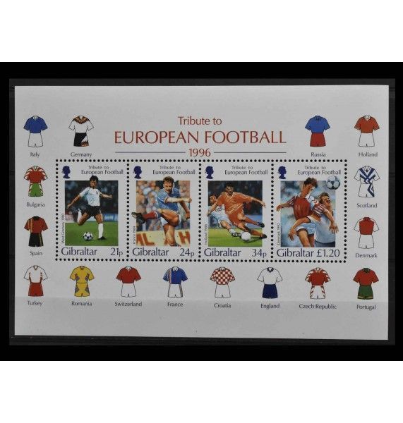 Гибралтар 1996 г. "Чемпионат Европы по футболу 1996 года, Англия"