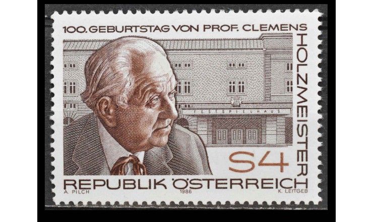 Австрия 1986 г. "Клеменс Хольцмайстер "