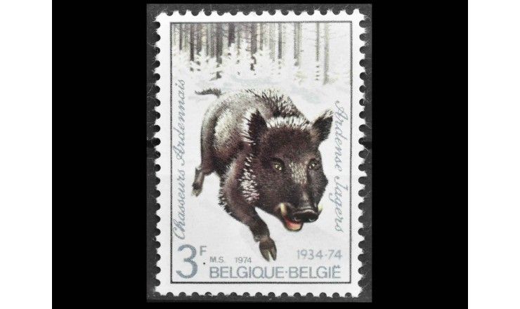 Бельгия 1974 г. "Дикий кабан"