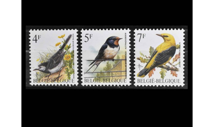 Бельгия 1992 г. "Птицы"