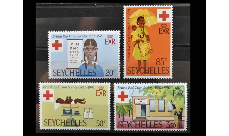 Сейшельские Острова 1970 г. "Британский Красный Крест" 
