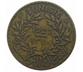 Тунис 1 франк 1921 г. 