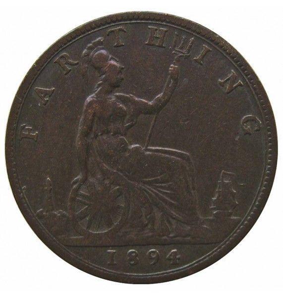 Великобритания 1 фартинг 1894 г.