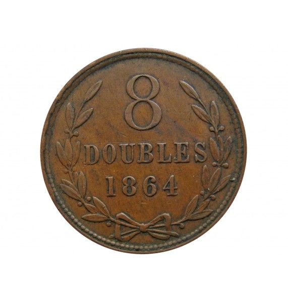 Гернси 8 дублей 1864 г.
