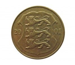 Эстония 1 крона 2001 г.