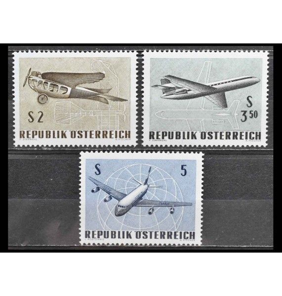 Австрия 1968 г. "Самолеты"