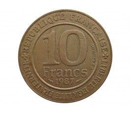 Франция 10 франков 1987 г. (Династия Капетингов)