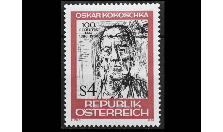 Австрия 1986 г. "Оскар Кокошка"