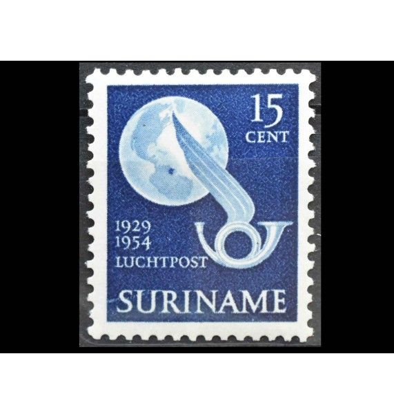 Суринам 1954 г. "25 лет первому почтовому полету Чарльза Линдберга"