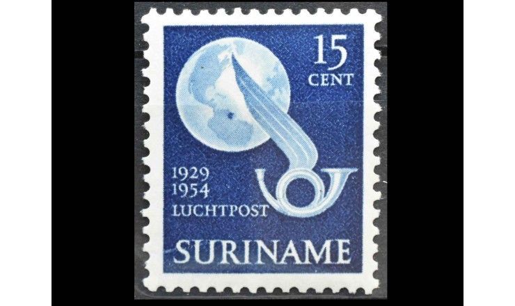 Суринам 1954 г. "25 лет первому почтовому полету Чарльза Линдберга" Суринам 1954 г. "25 лет первому почтовому полету Чарльза Линдберга"