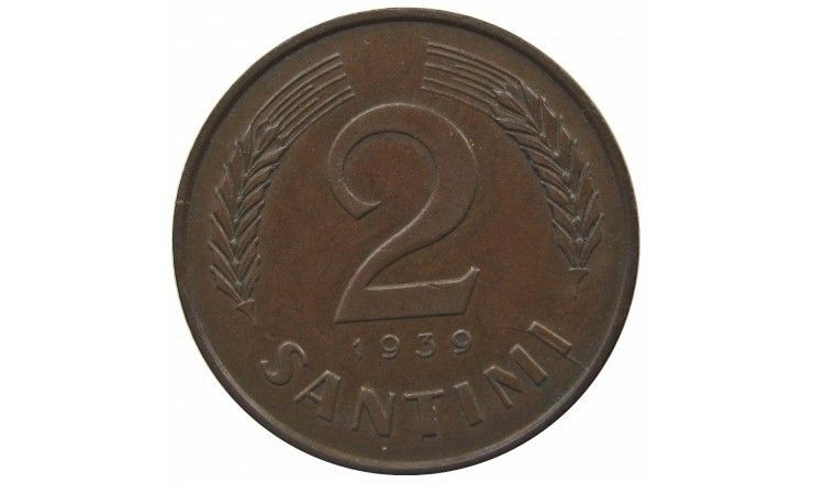 Латвия 2 сантима 1939 г.