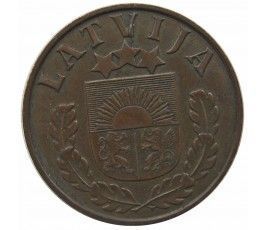 Латвия 2 сантима 1939 г.