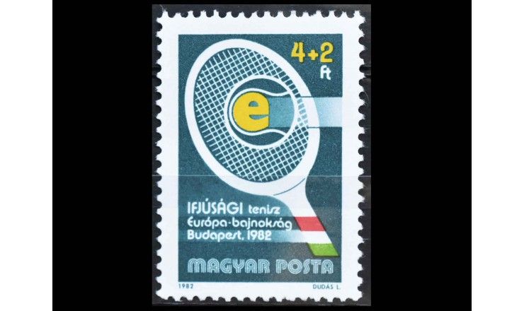Венгрия 1982 г. "Чемпионат Европы по теннису среди юниоров, Будапешт"