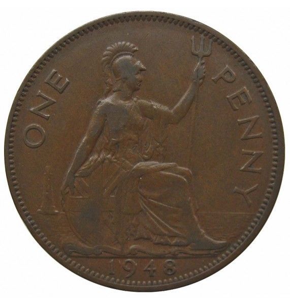 Великобритания 1 пенни 1948 г.