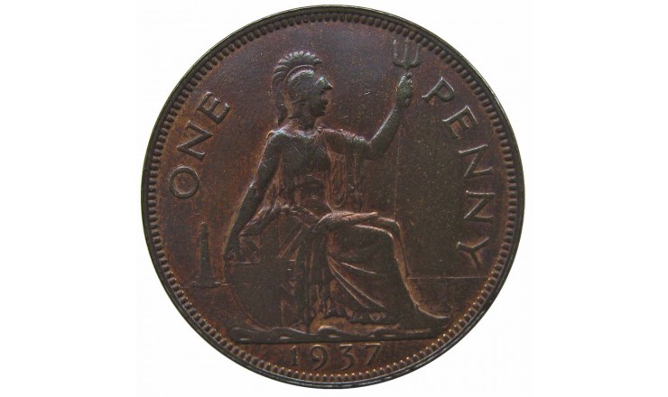 Великобритания 1 пенни 1937 г.