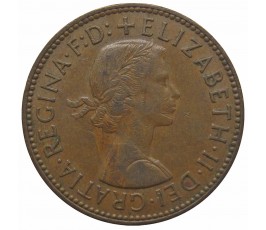 Великобритания 1/2 пенни 1962 г.