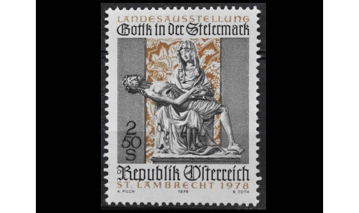 Австрия 1978 г. "Государственная выставка "Готика в Штирии"