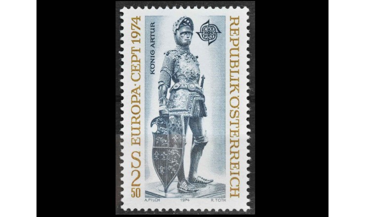 Австрия 1974 г. "Европа: Скульптуры"