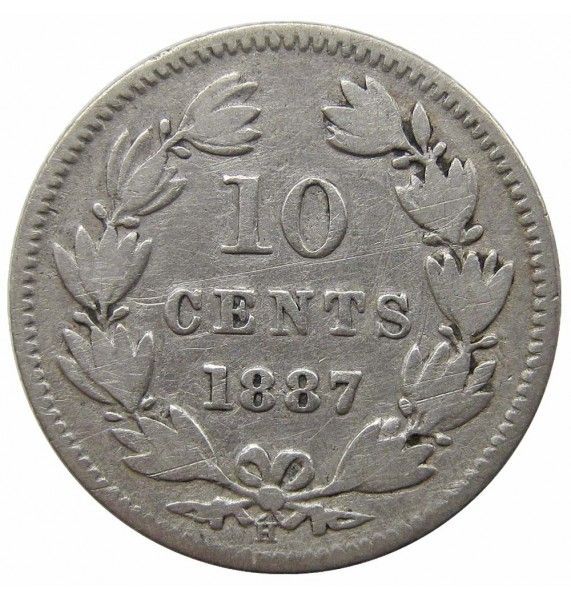 Никарагуа 10 сентаво 1887 г.