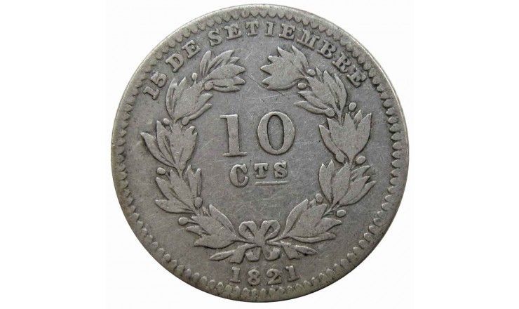 Никарагуа 10 сентаво 1880 г.
