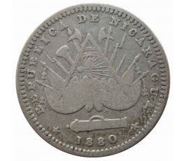 Никарагуа 10 сентаво 1880 г.